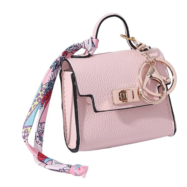 PU Leather Mini Handbag Pendant Keychain - Image 4
