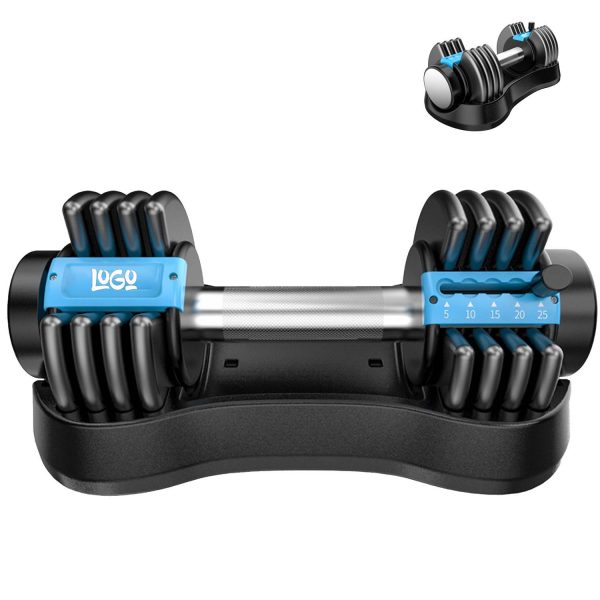 25 LB Home Fitness Adjustable Dumbbells