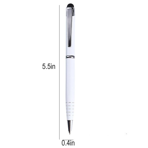 2 in 1 Metal Ballpoint Pen w/ Stylus - Image 7