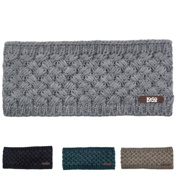 Women Knit Elastic Ear Warmer Headband
