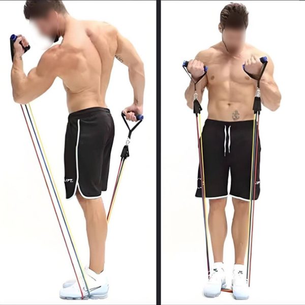 11Pcs Portable Fitness Resistance Bands Set - Image 2