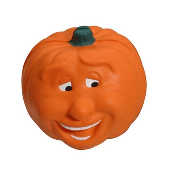 PU Smiling Pumpkin Stress Reliever - Image 2