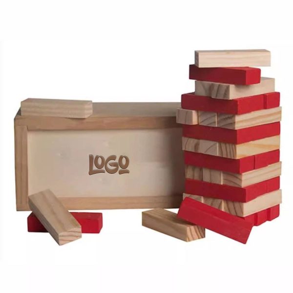 36Pcs Wooden Tumble Tower Blocks Game