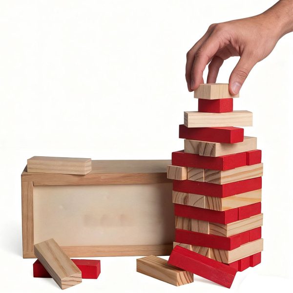 36Pcs Wooden Tumble Tower Blocks Game - Image 3