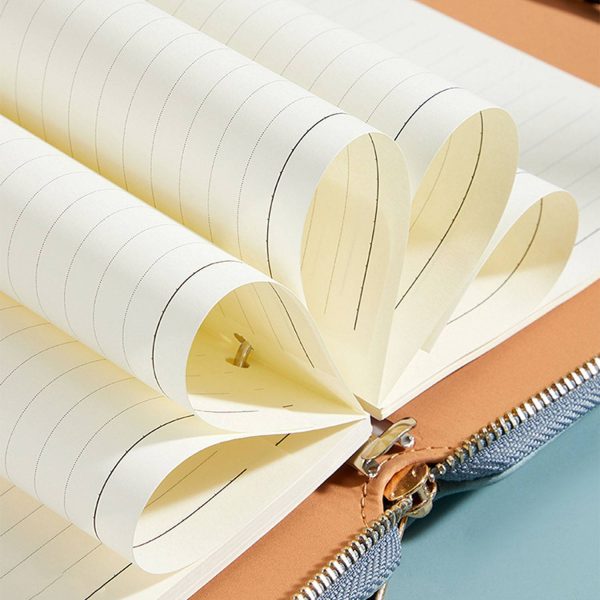 PU Leather Binder Notebook w/ Zipper - Image 9