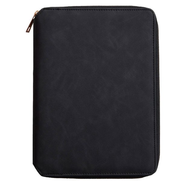 PU Leather Binder Notebook w/ Zipper - Image 2