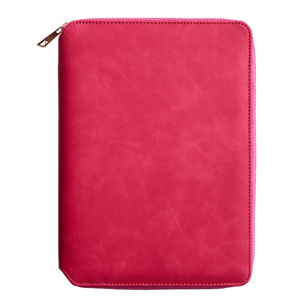 PU Leather Binder Notebook w/ Zipper - Image 5