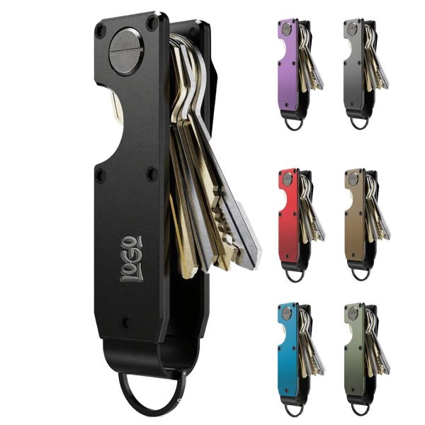 Compact Metal Key Holder Keychain