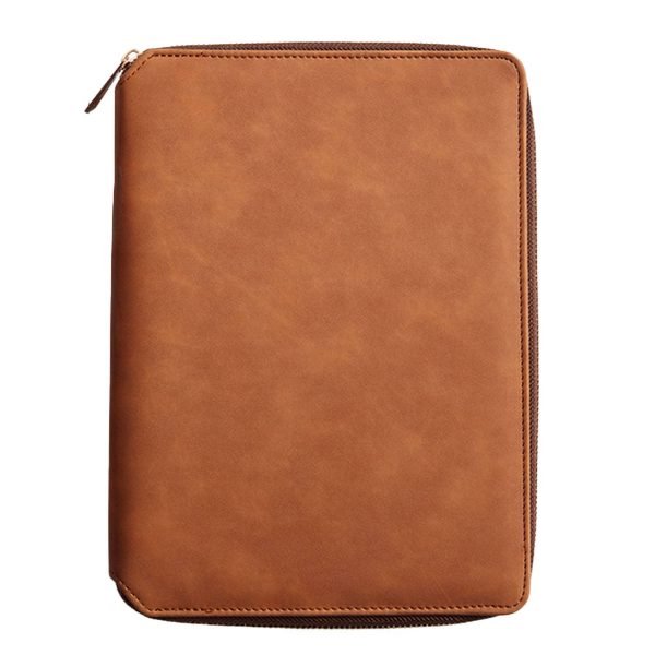 PU Leather Binder Notebook w/ Zipper - Image 4