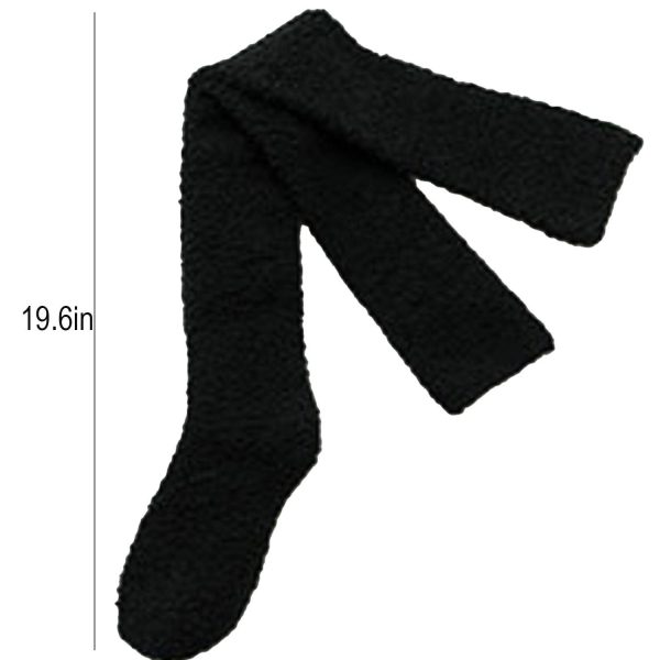 Thick Coral Fleece Winter Over Knee Socks - Image 10