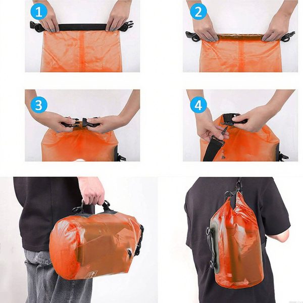 10L PVC Waterproof Single Shoulder Dry Bag - Image 3