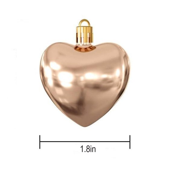12 Pcs Heart Christmas Tree Ornament Set - Image 8