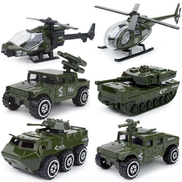 6 Pcs Military Vehicle Toy Set - Image 2