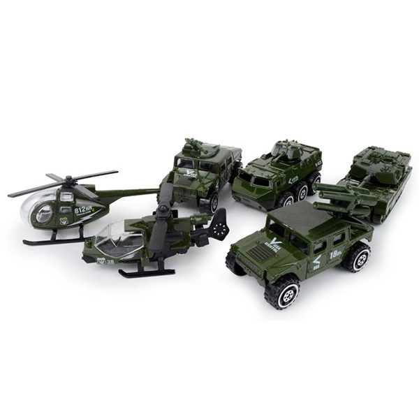 6 Pcs Military Vehicle Toy Set - Image 3