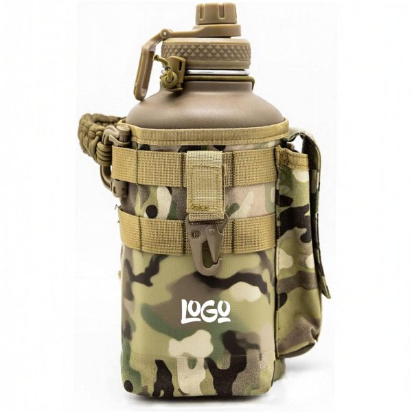 Oxford Tactical Water Bottle Holder Bag w/ Phone Pouch