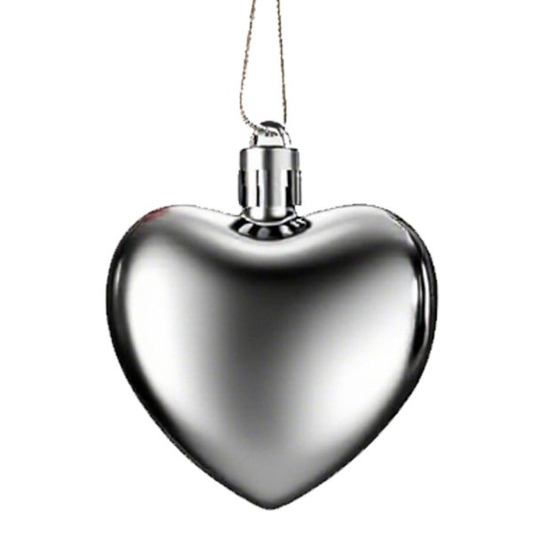 12 Pcs Heart Christmas Tree Ornament Set - Image 3