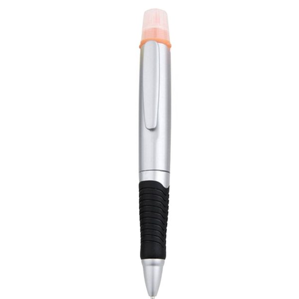 2-in-1 Dual Tip Plastic Ballpoint Pen Highlighter - Image 6