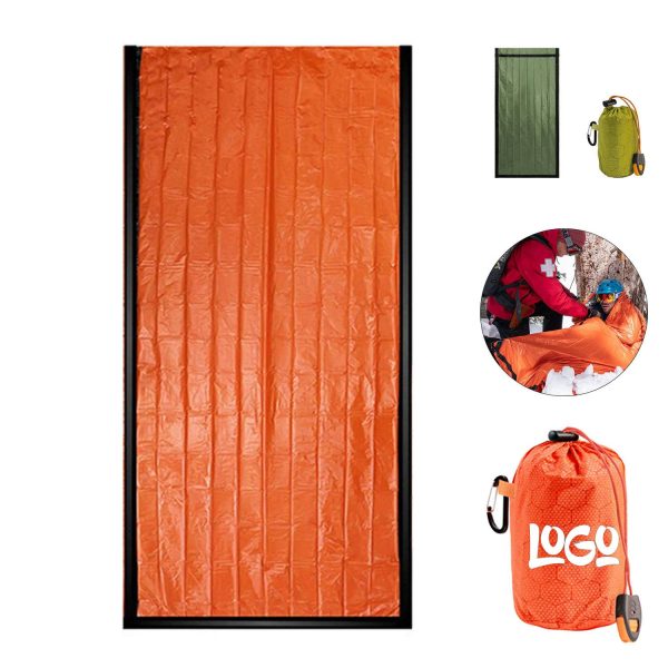 Outdoor Emergency Thermal Sleeping Bag w/ Whistle