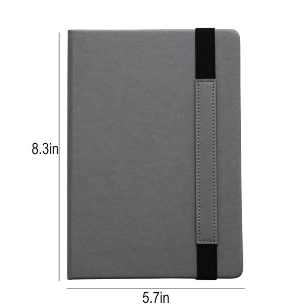 A5 PU Leather Notebook w/ Strap - Image 9
