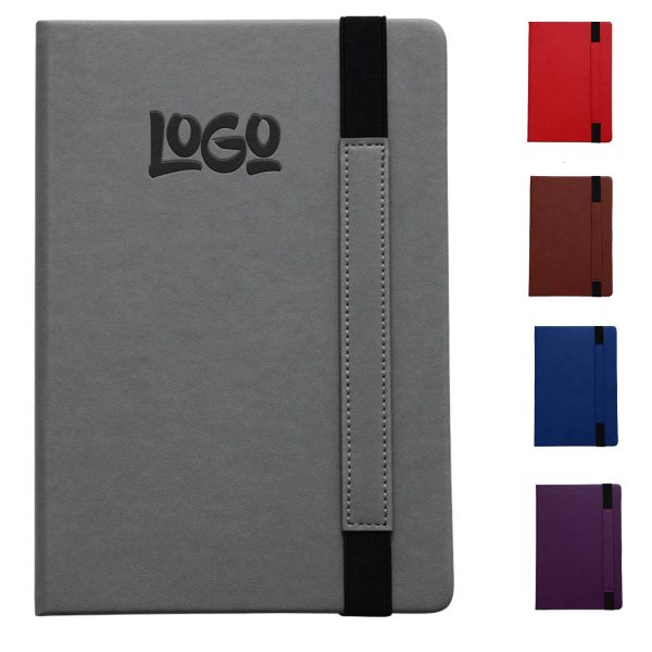 A5 PU Leather Notebook w/ Strap