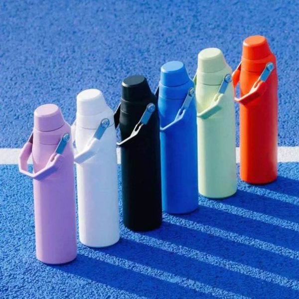 16oz Stainless Steel Fast Flow Water Bottle w/ Handle - Image 9