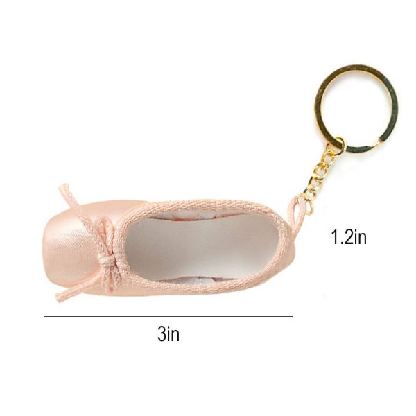 Mini Satin Ballet Shoe Keychain - Image 9