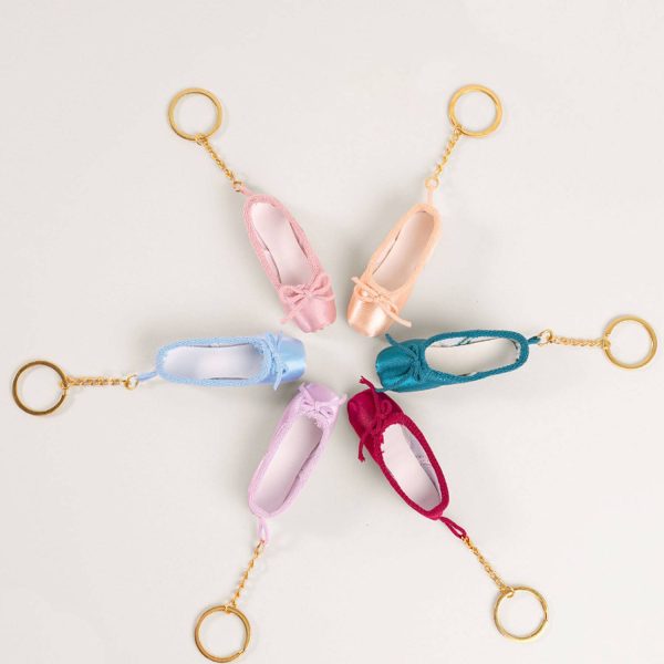 Mini Satin Ballet Shoe Keychain - Image 8