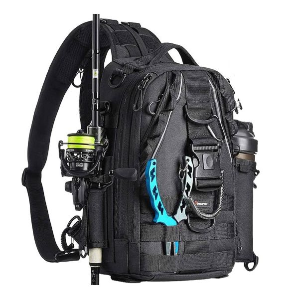Waterproof Canvas Large Capacity Fishing Tackle Backpack - Image 2