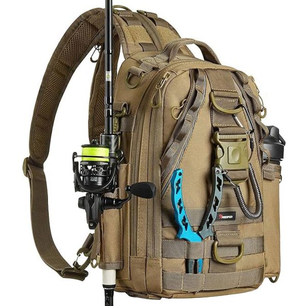 Waterproof Canvas Large Capacity Fishing Tackle Backpack - Image 3