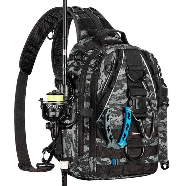 Waterproof Canvas Large Capacity Fishing Tackle Backpack - Image 4