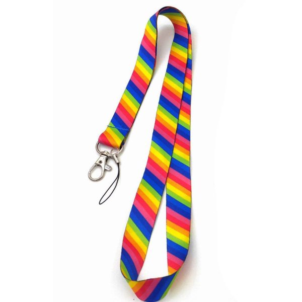 LGBT Rainbow ID Badge Holder Lanyard Neck Strap - Image 2