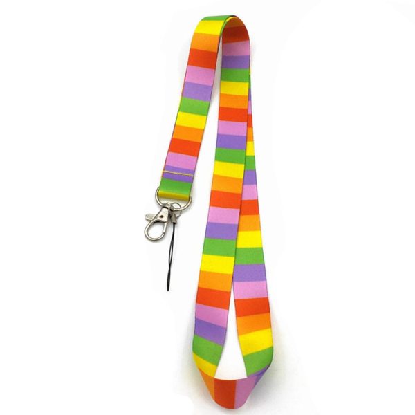 LGBT Rainbow ID Badge Holder Lanyard Neck Strap - Image 3
