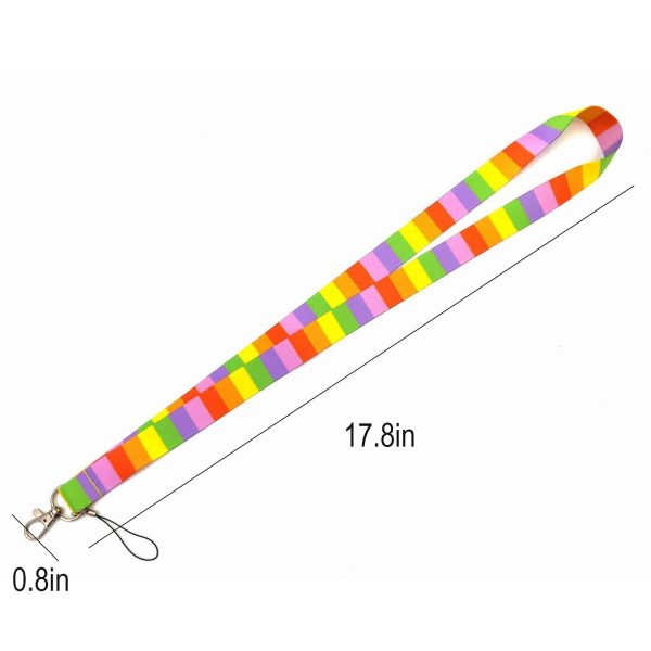 LGBT Rainbow ID Badge Holder Lanyard Neck Strap - Image 6