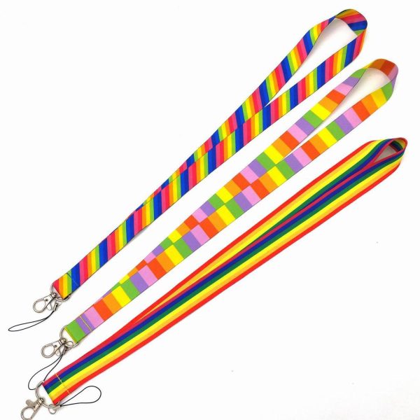 LGBT Rainbow ID Badge Holder Lanyard Neck Strap - Image 4