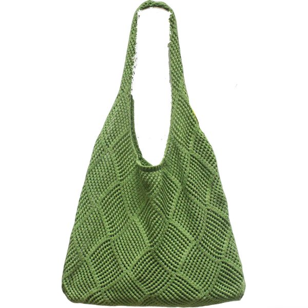 Polyester Hollow Knitted Shoulder Tote Bag - Image 5