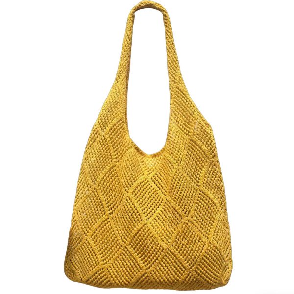Polyester Hollow Knitted Shoulder Tote Bag - Image 8
