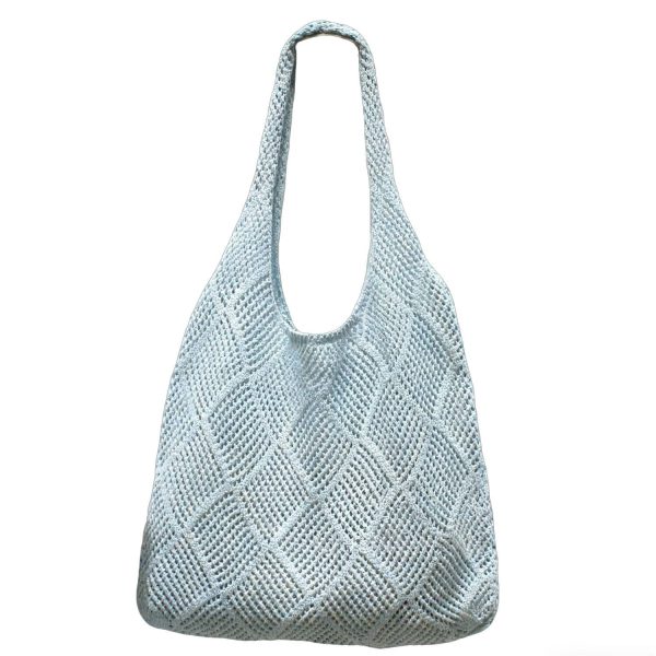 Polyester Hollow Knitted Shoulder Tote Bag - Image 4