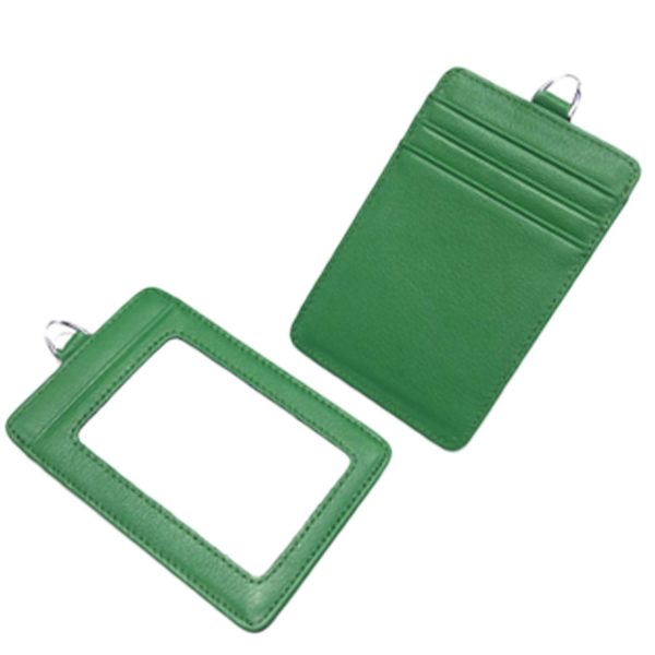 Genuine Leather ID Badge Holder w/ Card Slots - Image 5