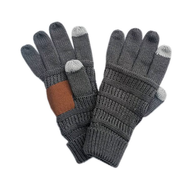 Winter Warm Knit Touchscreen Gloves - Image 2