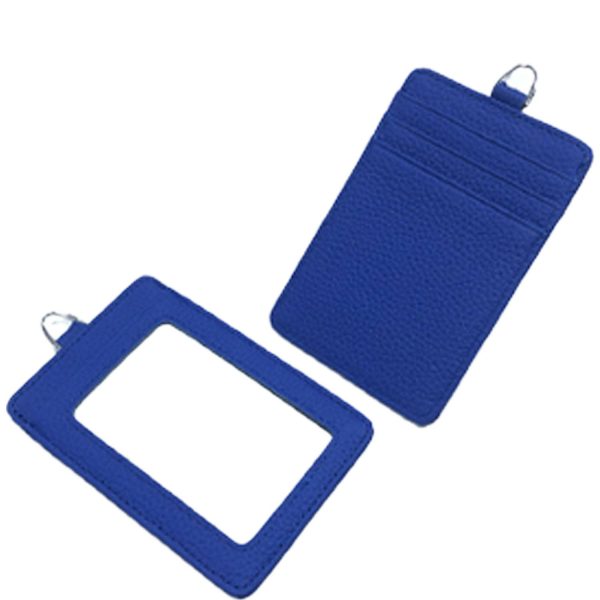 Genuine Leather ID Badge Holder w/ Card Slots - Image 7