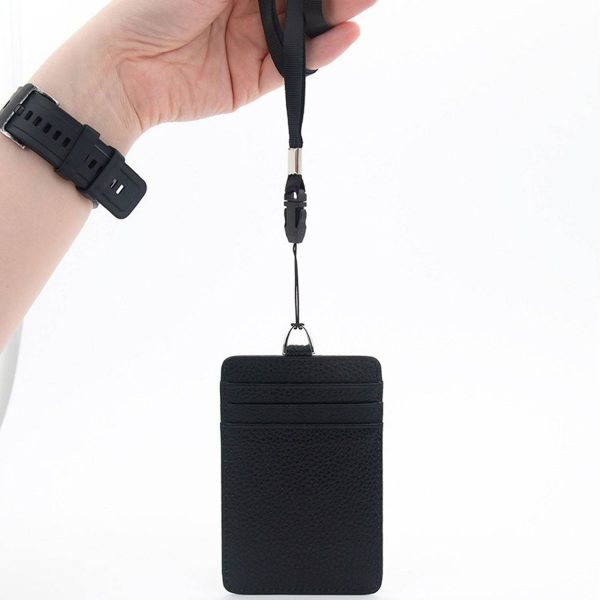 Genuine Leather ID Badge Holder w/ Card Slots - Image 9