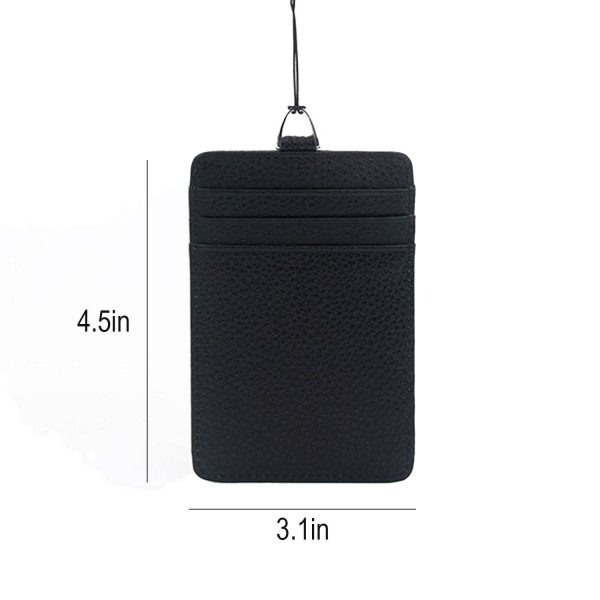 Genuine Leather ID Badge Holder w/ Card Slots - Image 10