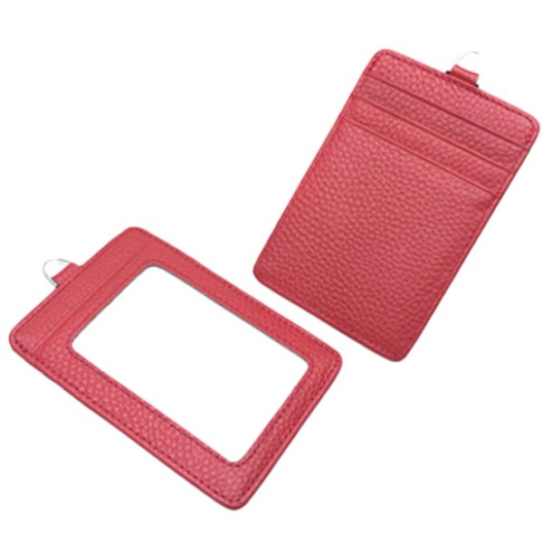 Genuine Leather ID Badge Holder w/ Card Slots - Image 8