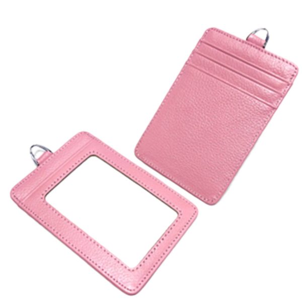 Genuine Leather ID Badge Holder w/ Card Slots - Image 6
