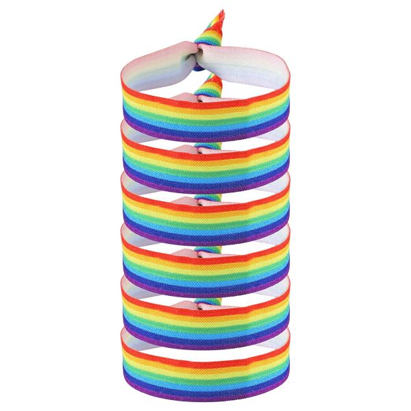 LGBT Rainbow Color Party Wristband - Image 3
