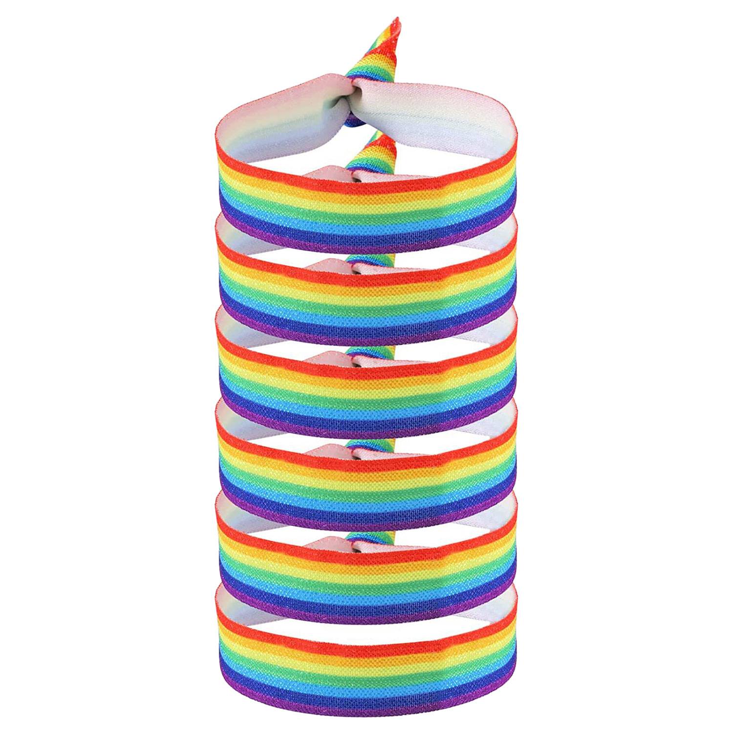 LGBT Rainbow Color Party Wristband - Image 3