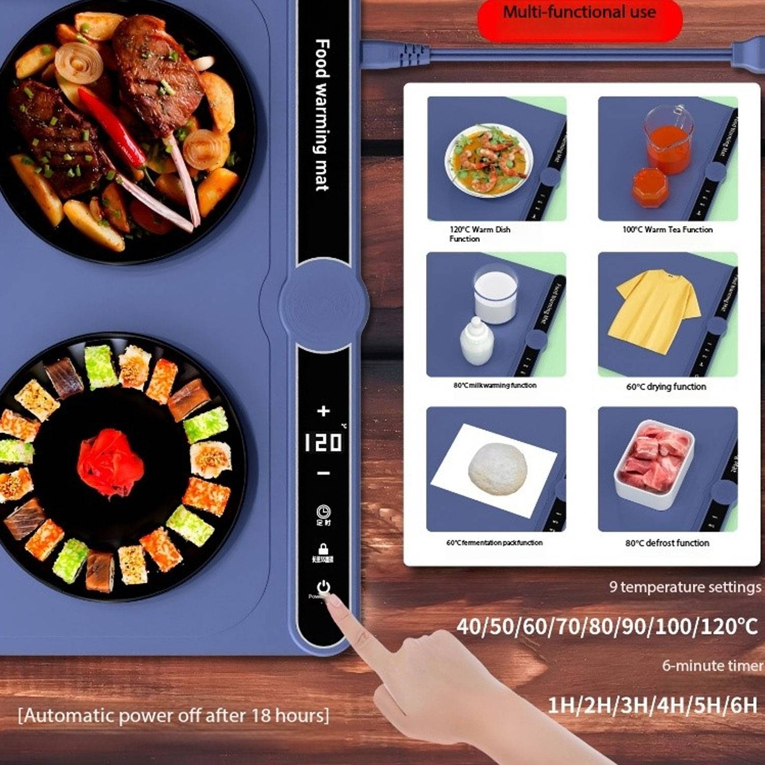 Silicone Foldable Food Warming Mat - Image 4