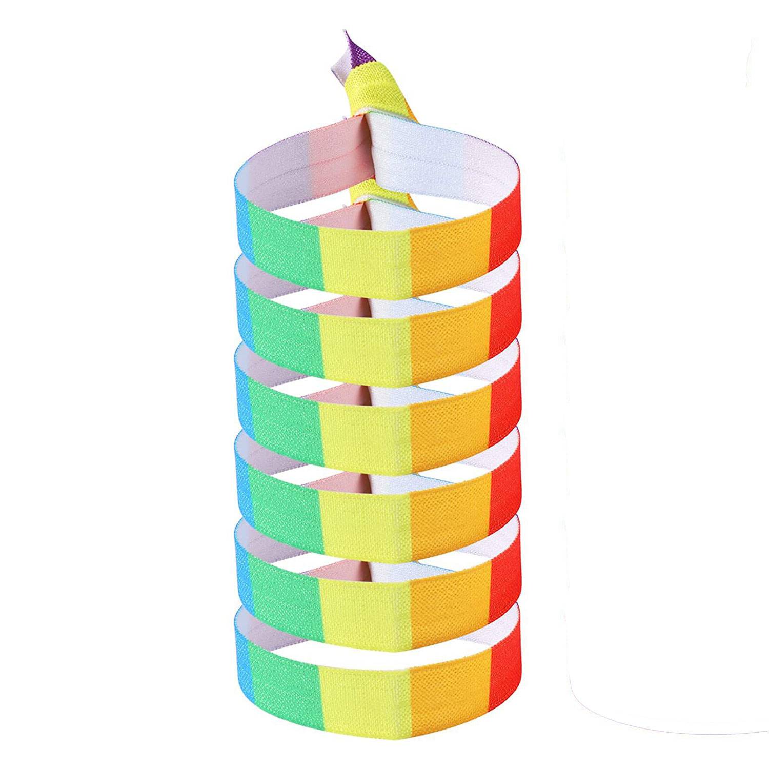 LGBT Rainbow Color Party Wristband - Image 2