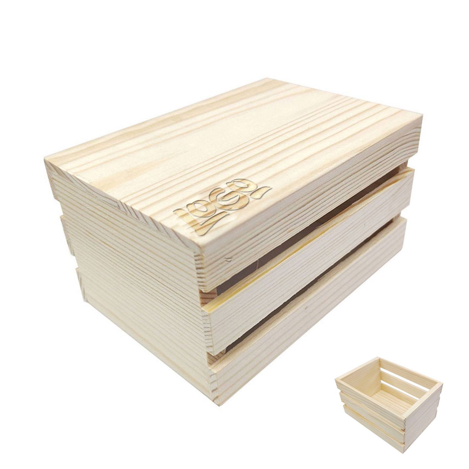 Lightweight Mini Wooden Storage Container