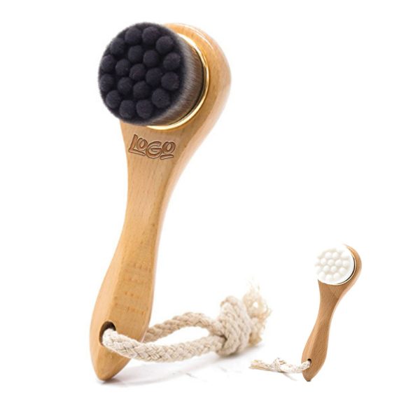 Wood Handle Facial Cleansing Brush